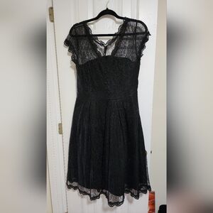 Elegant Black Lace Dress